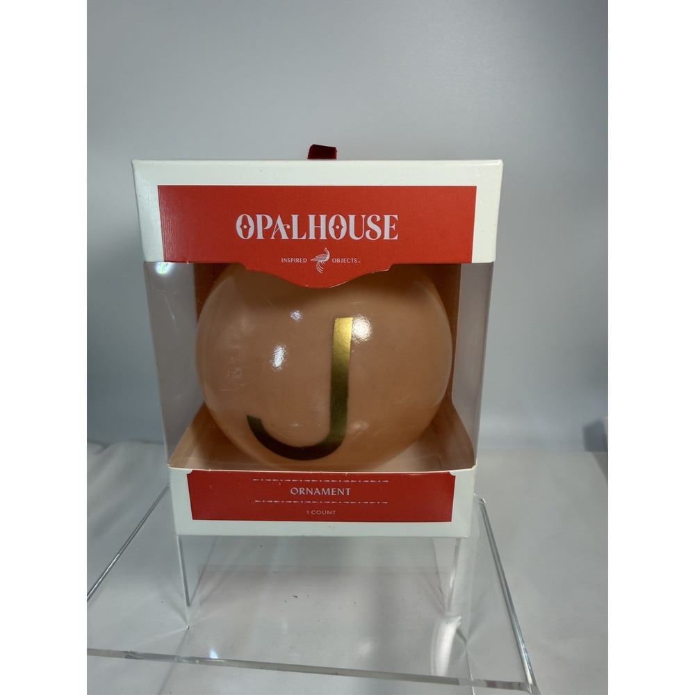 Target Opalhouse Monogram Letter "J" Christmas Tree Ornament w/ Box